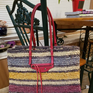 Balenciaga raffia beach bag